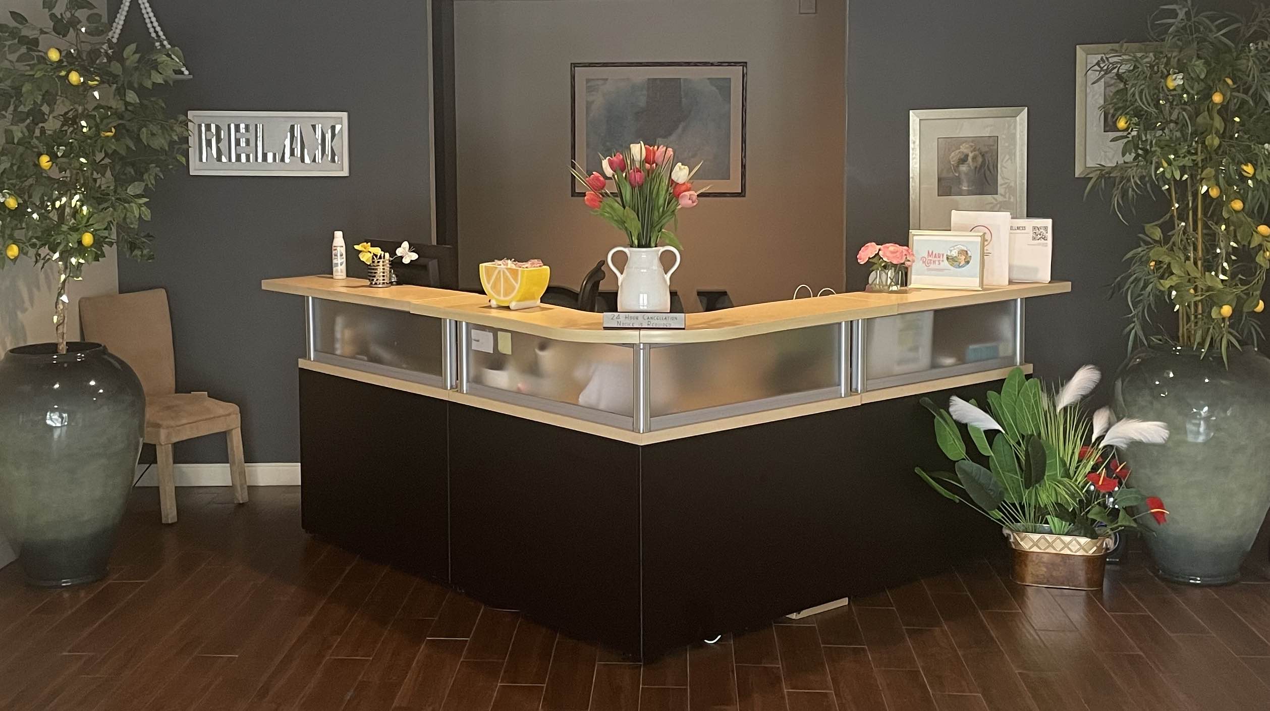 IC Wellness lobby seating area