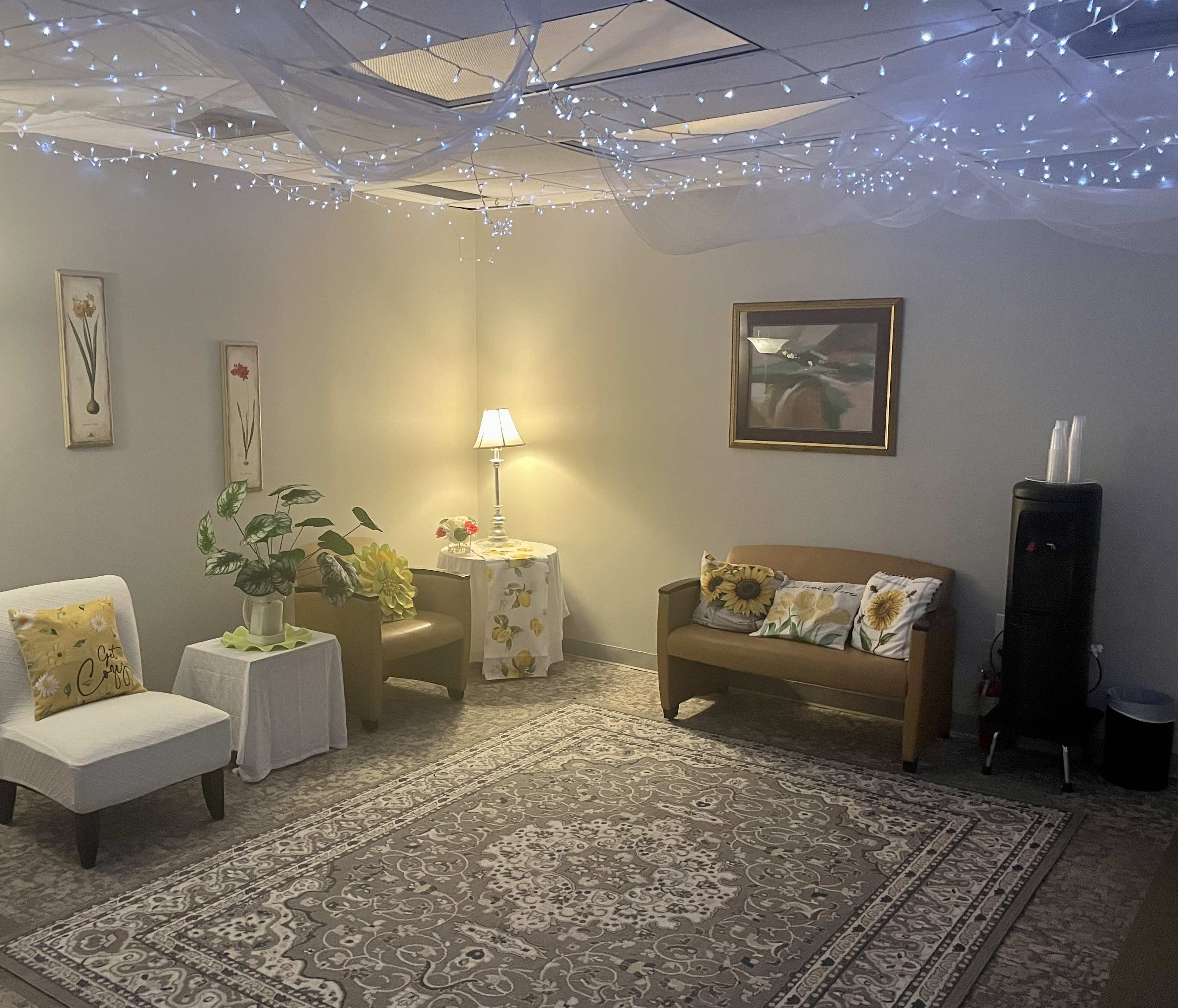 IC Wellness waiting room seating area